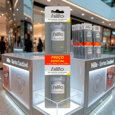 Fio Dental Extrafino Hillo 2 Unidades de 100m cada Pre&ccedil;o Especial