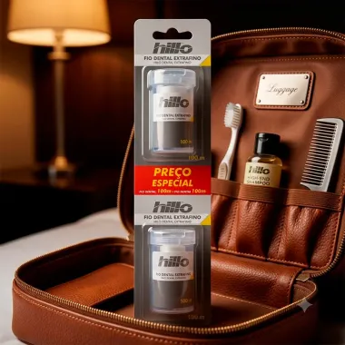 Fio Dental Extrafino Hillo 2 Unidades de 100m cada Pre&ccedil;o Especial