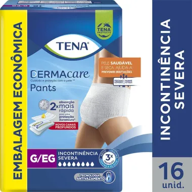 Roupa Íntima Tena Pants Ultra Dermacare G/EG 16 Unidades