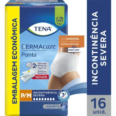 Roupa Íntima Tena Pants Ultra Dermacare P/M 16 Unidades