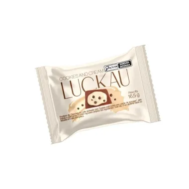 Bombom Luckau Chocolate Ao Leite Recheado com Cookies e Cream Zero A&ccedil;&uacute;car 16,5g