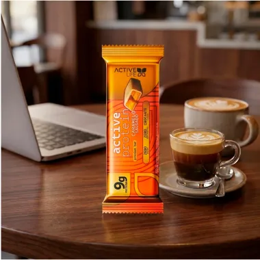 Barra de Prote&iacute;na Active Protein Premium Bar Active Life com 9g de Prote&iacute;na Caramelo Salgado 50g