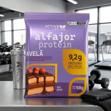Alfajor Protein Active Life com 8g de Prote&iacute;na Sabor Avel&atilde; 50g