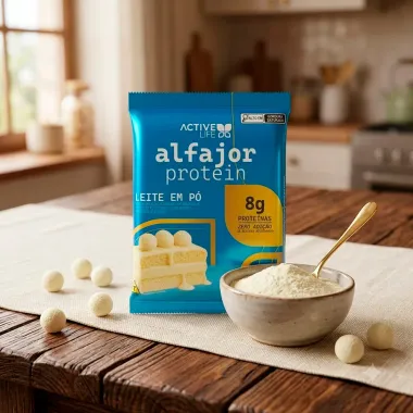 Alfajor Protein Active Life com 8g de Prote&iacute;na Sabor Leite em P&oacute; 50g