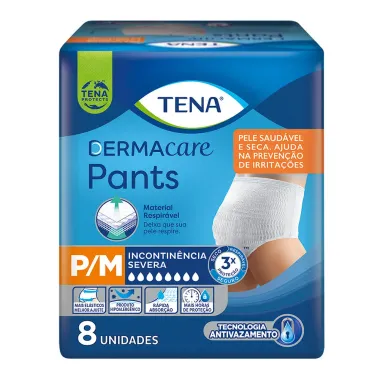 Roupa Íntima Tena Pants Ultra Dermacare P/M 8 Unidades