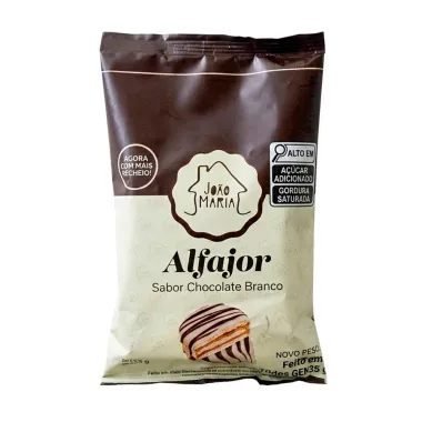 Alfajor Jo&atilde;o e Maria Sabor Chocolate Branco 65g