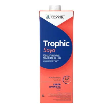 Trophic Soya Prodiet F&oacute;rmula Padr&atilde;o para Nutri&ccedil;&atilde;o Enteral e Oral  Sabor Baunilha 1L