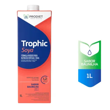 Trophic Soya Prodiet F&oacute;rmula Padr&atilde;o para Nutri&ccedil;&atilde;o Enteral e Oral  Sabor Baunilha 1L
