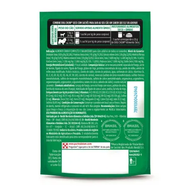 Ra&ccedil;&atilde;o &Uacute;mida para C&atilde;es Dog Chow Extra Life Adultos Sabor Carne Porco e Frango com Maxi Filetes Alta Prote&iacute;na Sach&ecirc; 85g