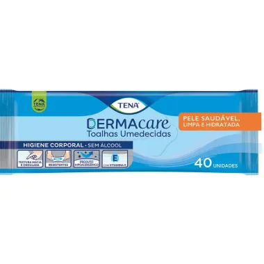 Toalhas Umedecidas Tena Slip Dermacare 40 Unidades