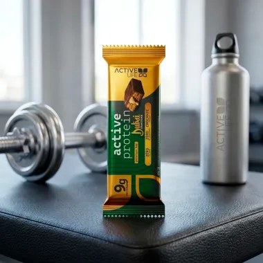 Barra de Prote&iacute;na Active Protein Premium Bar Active Life com 9g de Prote&iacute;na Dubai Chocolate 50g