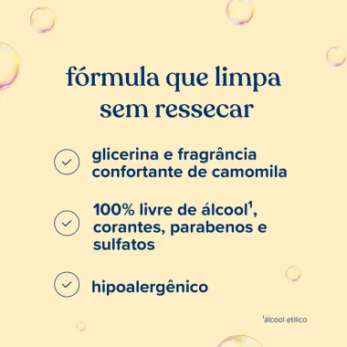 Sabonete L&iacute;quido de Glicerina Johnson's Baby Camomila 750ml