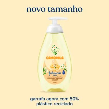 Sabonete L&iacute;quido de Glicerina Johnson's Baby Camomila 750ml