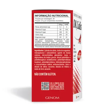 DK2 Calis Vitamina K2 com 60 Comprimidos Revestidos