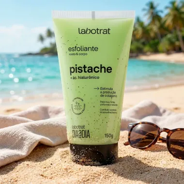 Esfoliante Rosto e Corpo Labotrat Dia a Dia Pistache e Acido Hialur&ocirc;nico 150g