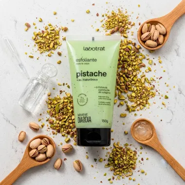 Esfoliante Rosto e Corpo Labotrat Dia a Dia Pistache e Acido Hialur&ocirc;nico 150g