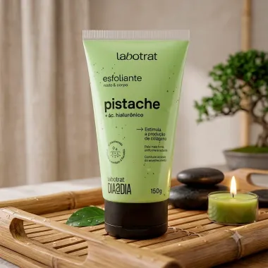Esfoliante Rosto e Corpo Labotrat Dia a Dia Pistache e Acido Hialur&ocirc;nico 150g