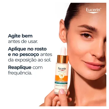 Protetor Solar Eucerin S&eacute;rum Ultraleve FPS75 Oil Control Pele Oleosa e Acneica 30ml