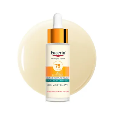 Protetor Solar Eucerin S&eacute;rum Ultraleve FPS75 Oil Control Pele Oleosa e Acneica 30ml