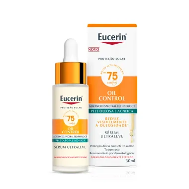 Protetor Solar Eucerin S&eacute;rum Ultraleve FPS75 Oil Control Pele Oleosa e Acneica 30ml