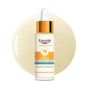 Protetor Solar Eucerin S&eacute;rum Ultraleve FPS75 Oil Control Pele Oleosa e Acneica 30ml