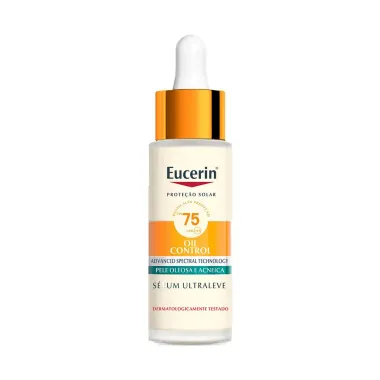 Protetor Solar Eucerin S&eacute;rum Ultraleve FPS75 Oil Control Pele Oleosa e Acneica 30ml