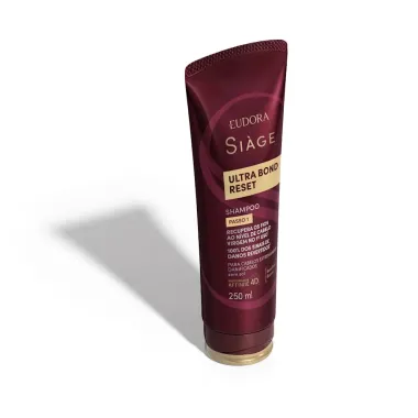 Shampoo Eudora Si&agrave;ge Ultra Bond Reset Sem Sal Passo 1 250ml