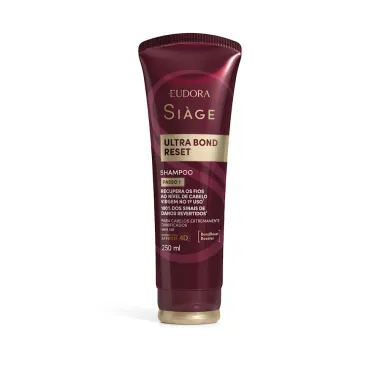 Shampoo Eudora Si&agrave;ge Ultra Bond Reset Sem Sal Passo 1 250ml