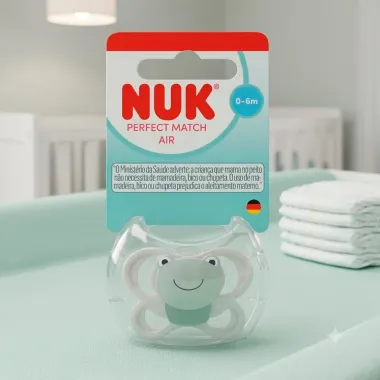Chupeta NUK Perfect Match Air Sapo de 0 a 6 Meses 1 Unidade