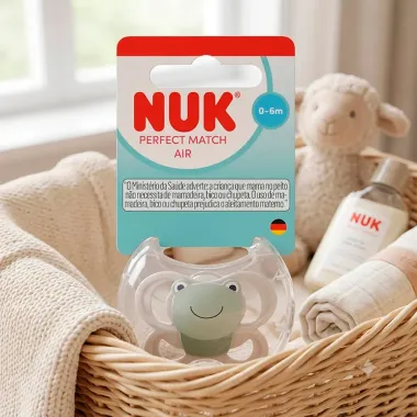 Chupeta NUK Perfect Match Air Sapo de 0 a 6 Meses 1 Unidade