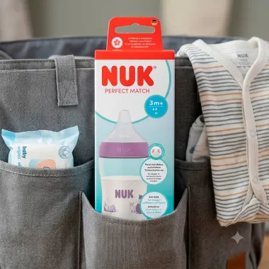 Mamadeira NUK Perfect Match Hipop&oacute;tamo 3+ Meses Bico Flex&iacute;vel Fluxo M&eacute;dio 260ml