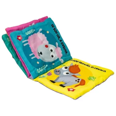 Livro de Pano Todo Livro do Bebe Meu Mundo Fofinho Ol&aacute;, Fazenda! +0 Meses