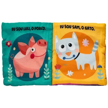 Livro de Pano Todo Livro do Bebe Meu Mundo Fofinho Ol&aacute;, Fazenda! +0 Meses