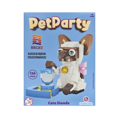 Blocos de Montar Colecion&aacute;veis Bricko PetParty Polibrinq 8+ Anos Sortidos 126 Pe&ccedil;as
