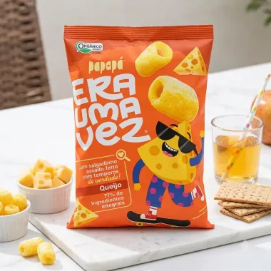 Salgadinho Papap&aacute; Era Uma Vez Assado Sabor Queijo 40g