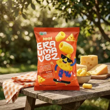 Salgadinho Papap&aacute; Era Uma Vez Assado Sabor Queijo 40g