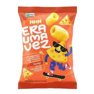 Salgadinho Papap&aacute; Era Uma Vez Assado Sabor Queijo 40g