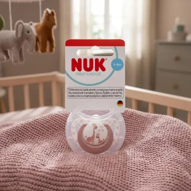 Bico Nuk First Choice 0 a 6 Meses Girafa 1 Unidade