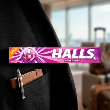 Bala Halls Sabor Blueberry 28g