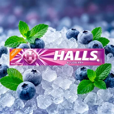 Bala Halls Sabor Blueberry 28g
