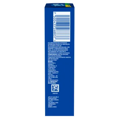 Absorvente Interno Tampax Liberdade Total Fluxo Moderado e Fluxo Intenso com Aplicador 4 Unidades cada