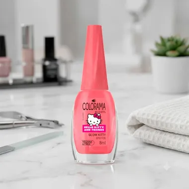 Esmalte Colorama Hello Kitty and Friends Glow Kitty Efeitos 8ml