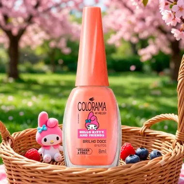 Esmalte Colorama My Melody Hello Kitty and Friends Brilho Doce Efeitos 8ml