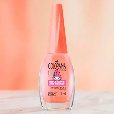 Esmalte Colorama My Melody Hello Kitty and Friends Brilho Doce Efeitos 8ml