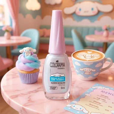 Esmalte Colorama Cinnamoroll Hello Kitty and Friends Nuvem de Glow Efeitos 8ml