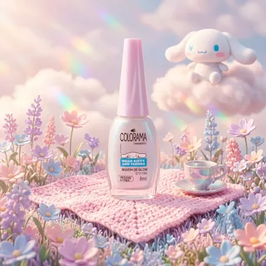 Esmalte Colorama Cinnamoroll Hello Kitty and Friends Nuvem de Glow Efeitos 8ml