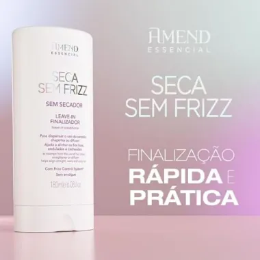 Leave In Finalizador Amend Essencial Seca Frizz Sem Secador 180g