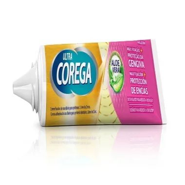 Corega Ultra Fixador de Dentadura Max Fixa&ccedil;&atilde;o e Prote&ccedil;&atilde;o da Gengiva Sem Sabor 70g