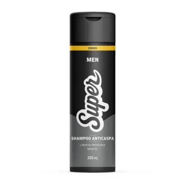 Shampoo Super Men Cimed Anticaspa Mentol Limpeza Profunda 200ml