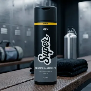 Shampoo Super Men Cimed Anticaspa Mentol Limpeza Profunda 200ml